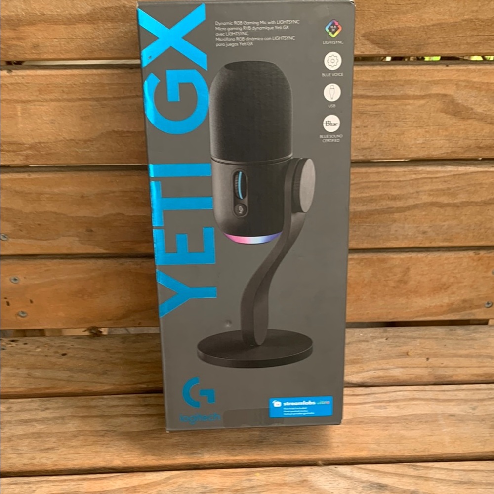 Logitech Yeti GX Microphone - Black- NIB